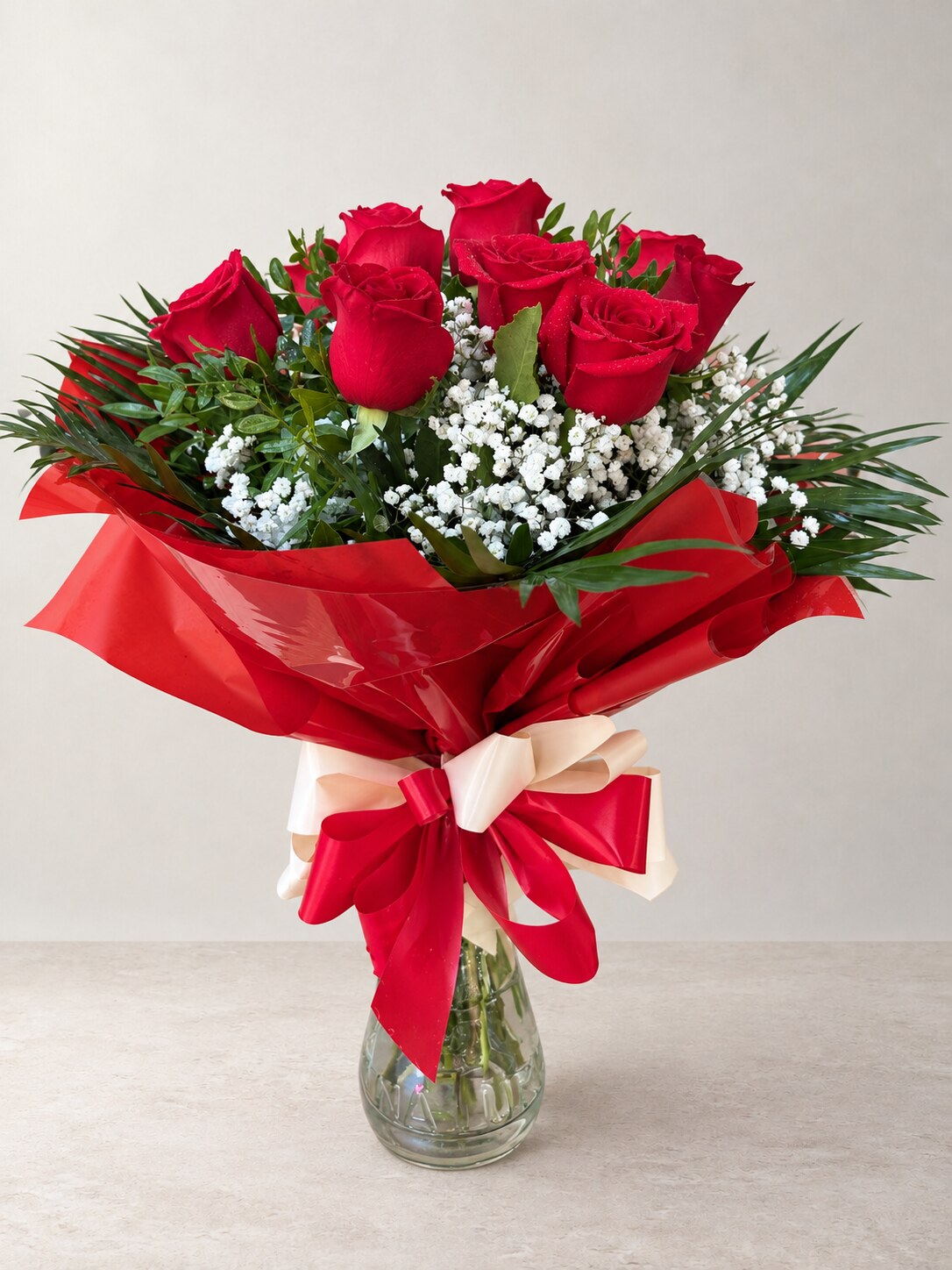 Bouquet de rosas rojas